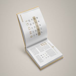 方形精装图书样机模板V2 Square Book Mock-Up 2