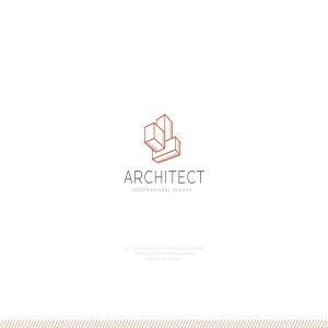 建筑品牌抽象图形Logo设计模板 Architect Structure Logo插图1