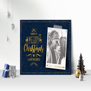 圣诞节照片贺卡设计模板 Christmas Photo Card插图2