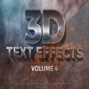 3D文本文字特效合集[1.05GB, 50种效果] 3D Text Effects Bundle Vol.3插图69