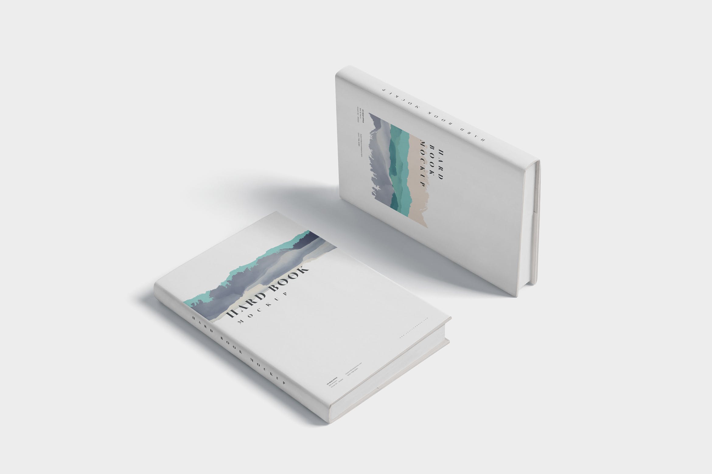 精装硬封图书封面设计效果图样机 Hard Book Mockups