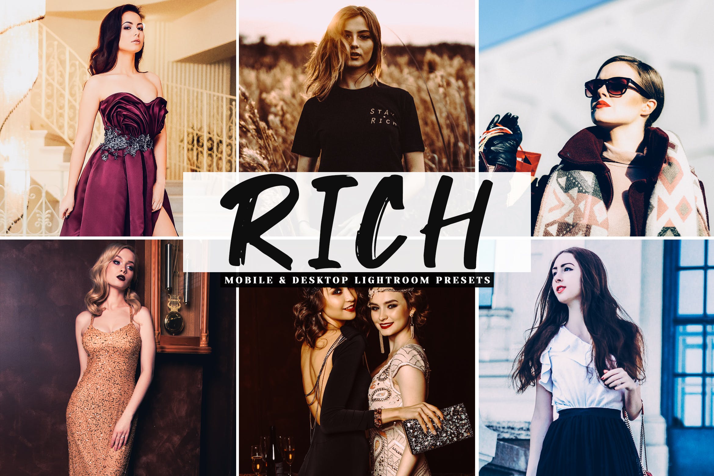 活力暖色系照片后期处理调色LR预设 Rich Mobile & Desktop Lightroom Presets