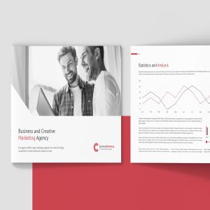 商业&创意营销企业介绍画册设计模板 Business Marketing – Company Profile Landscape