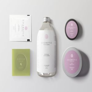 天然化妆品包装外观样机模板 Natural Cosmetic Packaging Mock-Ups Vol.2