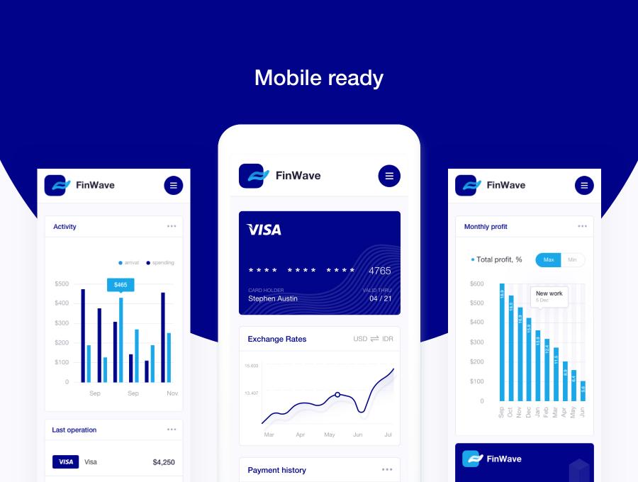 一流设计素材网下午茶：数据统计仪表盘后台类响应式网页UI模板下载[SKetch,Fig]