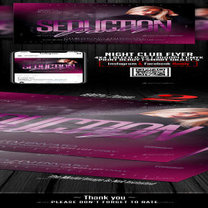 夜总会宣传传单模板下载 Night Club Flyer Template [psd]