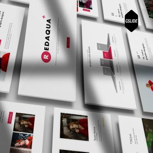 设计师个人简历履历Google Slides幻灯片模板 Redaqua – Google Slides Template