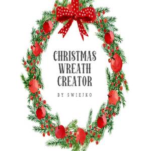 圣诞节花环装饰插画设计套装 Christmas Wreath Creator