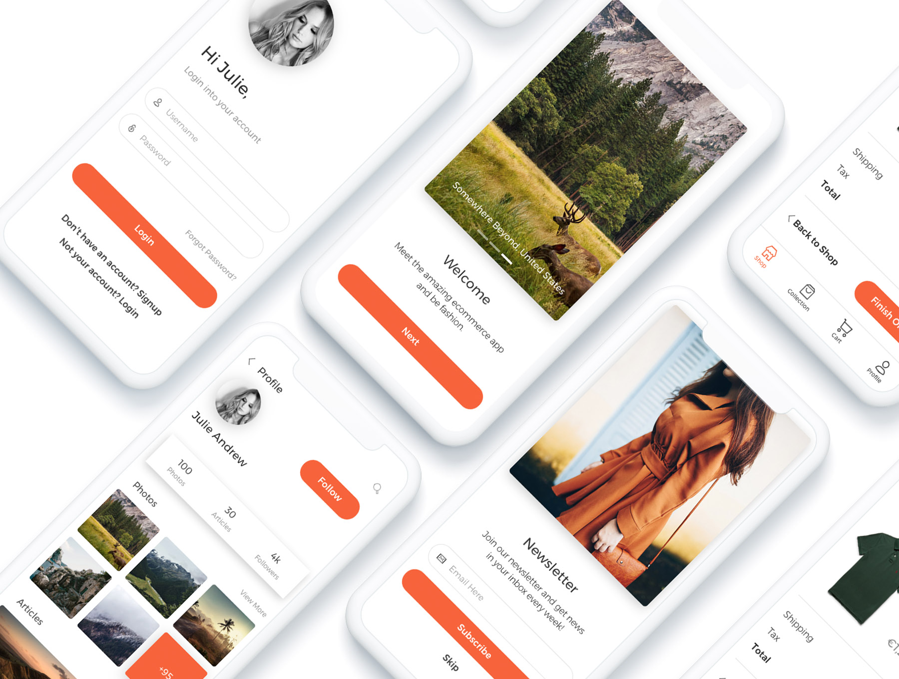 一流设计素材网下午茶：多功能时尚电商购物app ui KIT Sketch模板下载[Sketch素材]