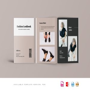 时尚品牌服饰产品手册/产品画册设计模板 Fashion Lookbook Catalogue