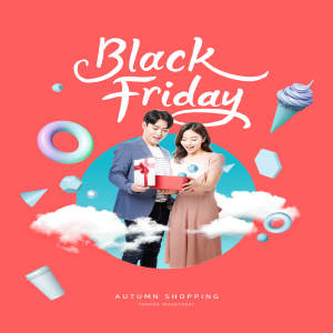 秋季购物节促销活动宣传电商海报模板[PSD]