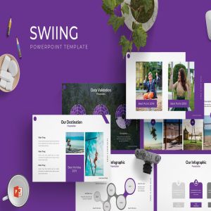 优秀成功案例展示PPT幻灯片模板 Swiing – Powerpoint Template