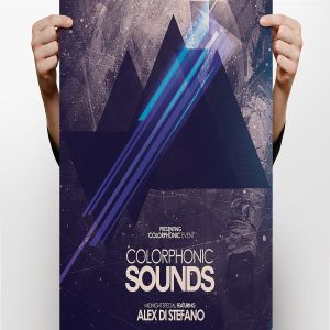 电子音乐活动派对宣传传单海报模板 Moon Flyer