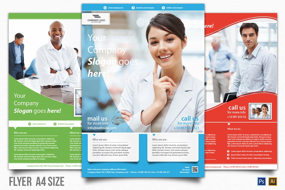 9个店铺活动优惠营销活动传单模板   9 Business Flyer