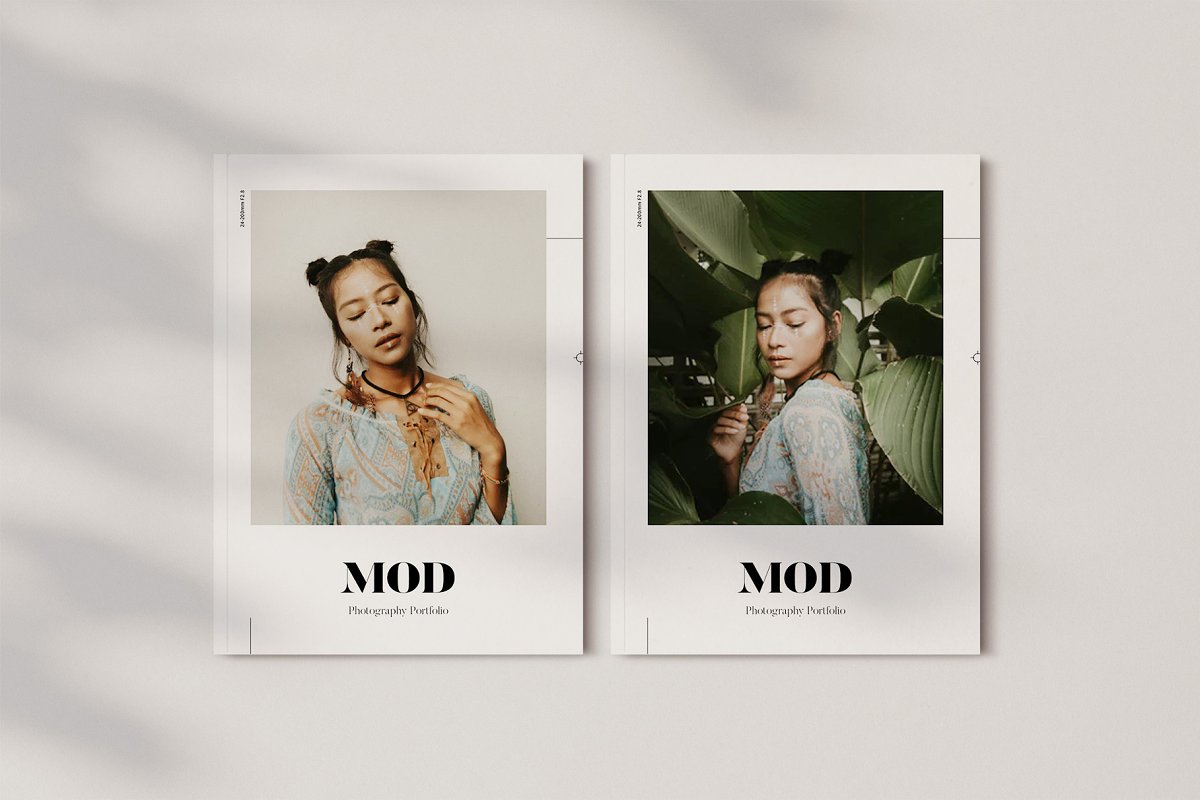 Mod时尚摄影作品图册设计模板