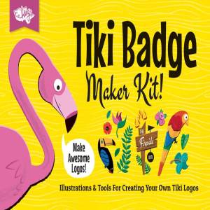 热带主题Logo和徽章创意设计套件 Tiki Logos and Badge Maker Kit插图1