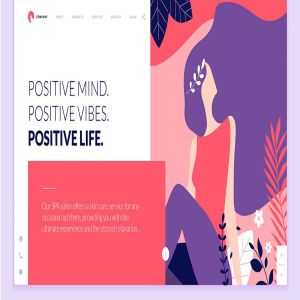 高端优雅时尚女性品牌网站设计矢量概念插画素材 Beauty Web Page Design Template