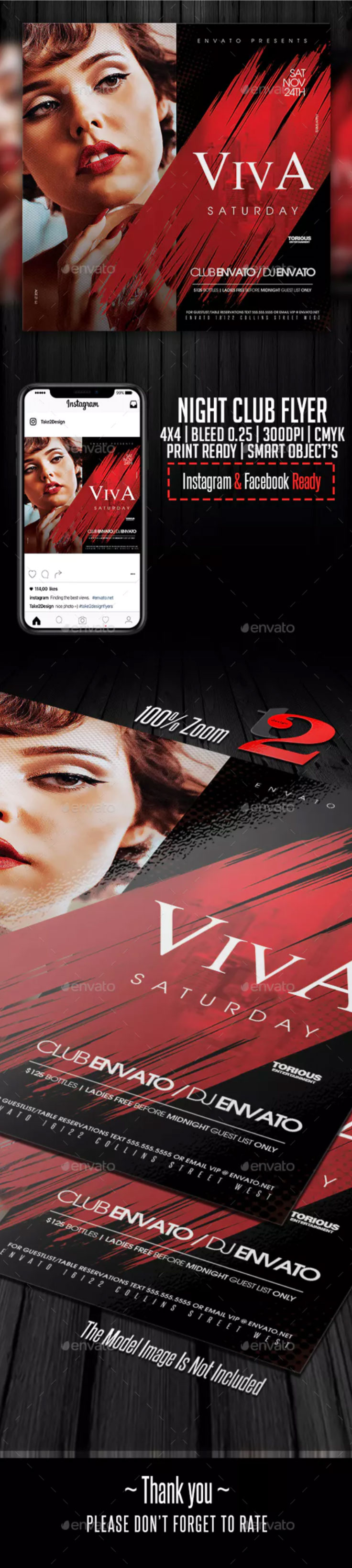 女士聚会庆典夜总会传单海报模板