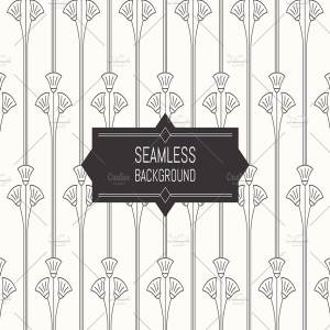 装饰艺术图案无缝纹理 Seamless Art Deco patterns