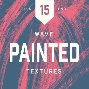 独特手绘波纹抽象纹理合集 Painted Wave Textures