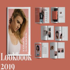 2019年时尚服饰新品产品手册画册模板 Coral Look book 2019