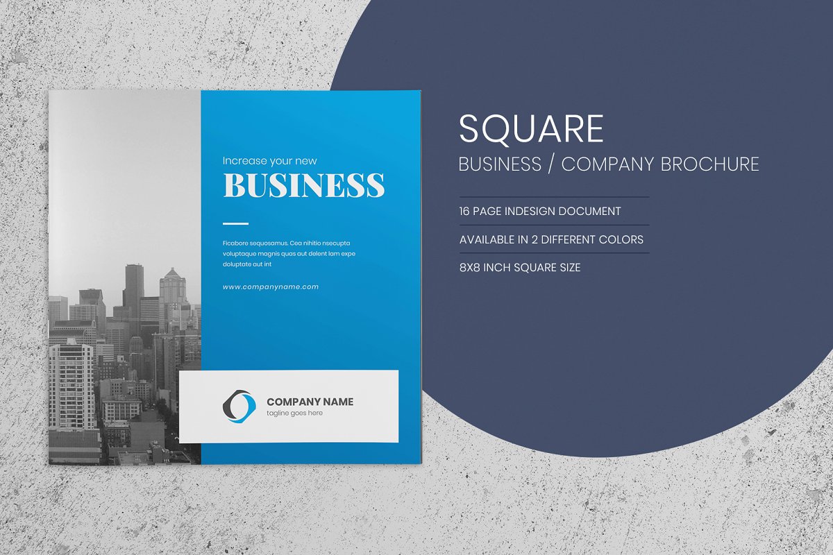 企业简约高效宣传册设计模板