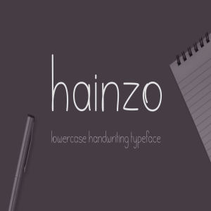 英文签字笔手写字体下载 Hainzo Handwriting Font