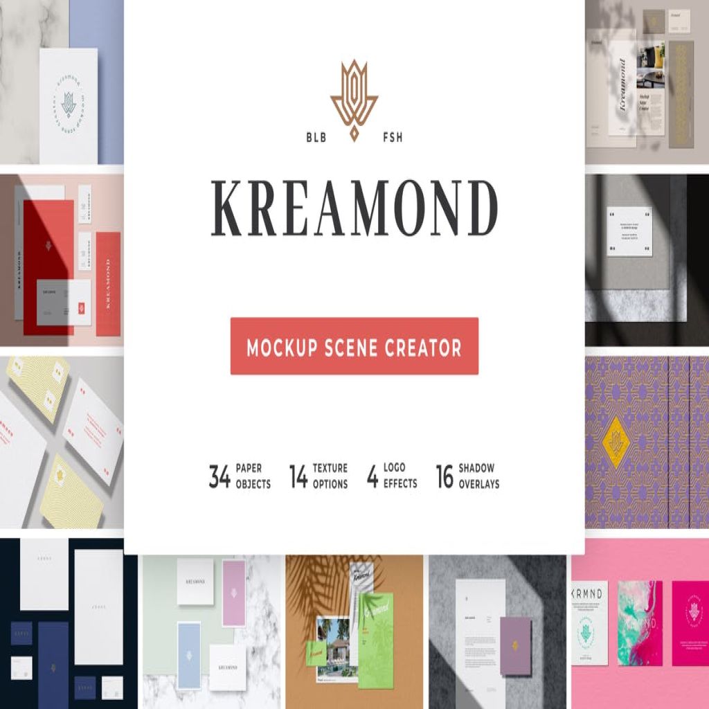 功能强大的场景样机生成器套装 Kreamond – Mockup Scene Creator插图