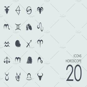 12星座主题图标集 Horoscope icons