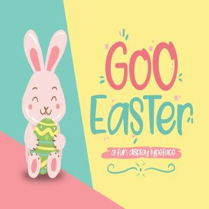 现代可爱设计风格英文无衬线字体 Goo Easter Font