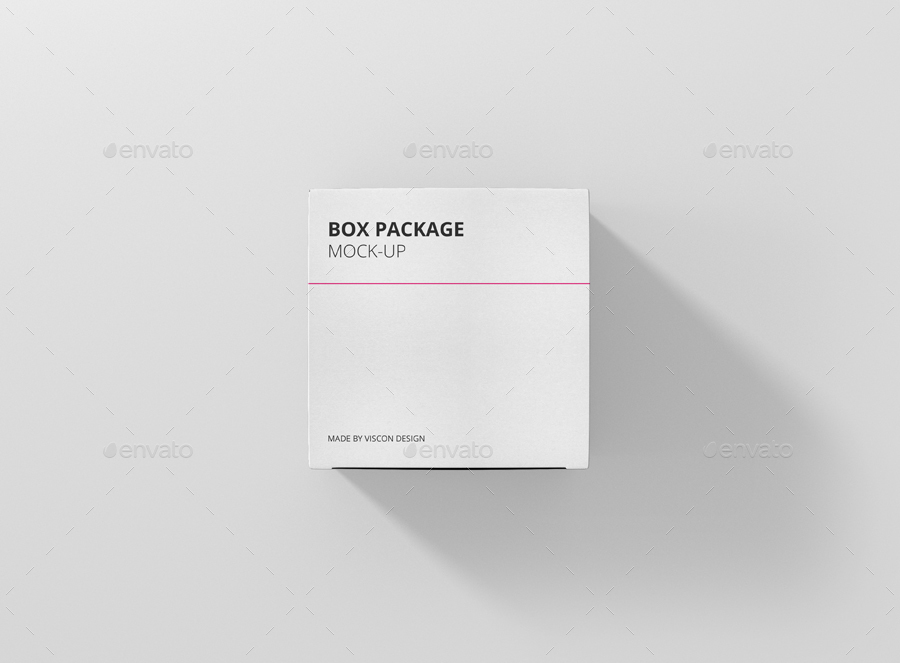 保健品药品包装外观展示样机 Package Box Mock-Up – Rectangle