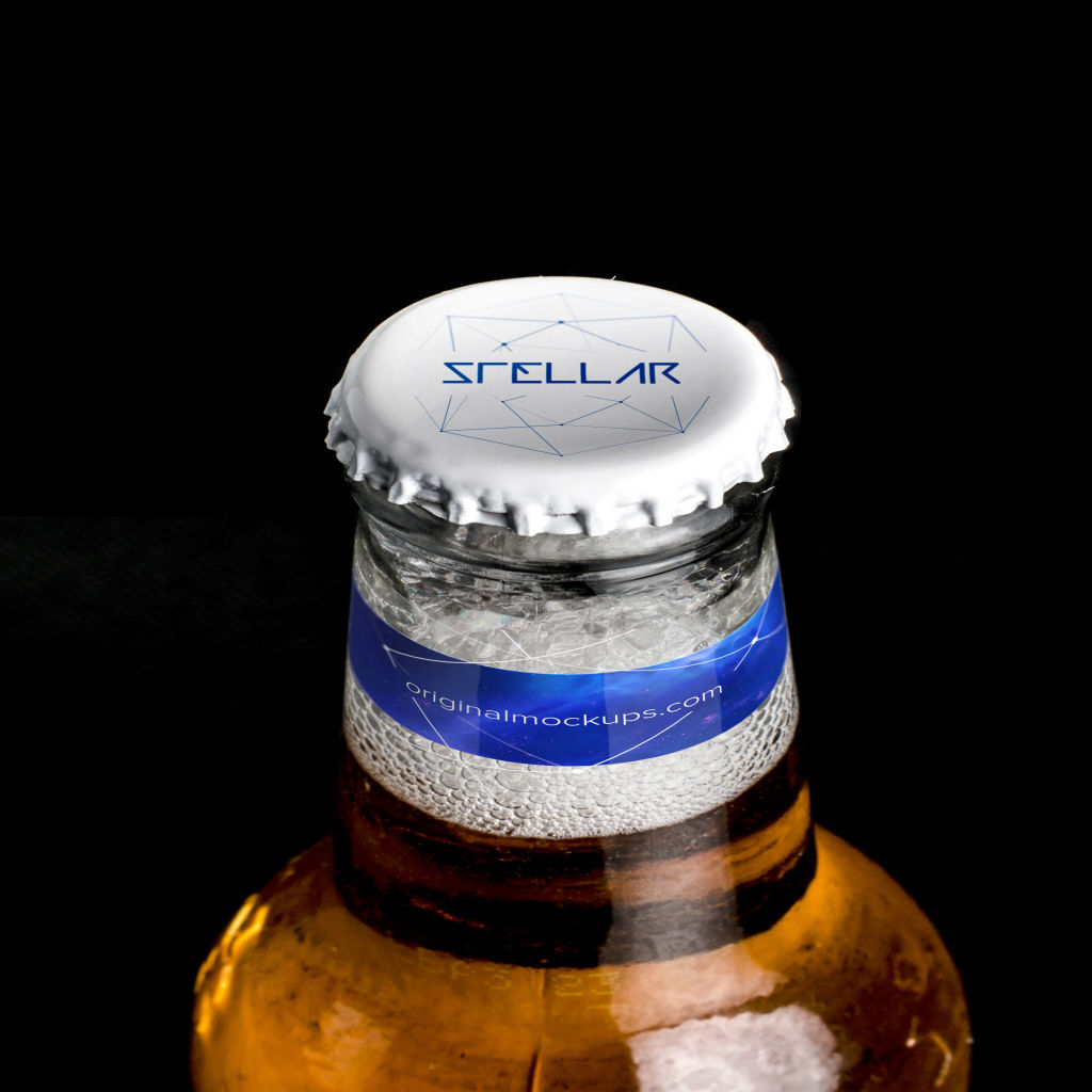 啤酒瓶盖啤酒Logo设计样机模板01 Beer Bottle Cap Mockup 01插图