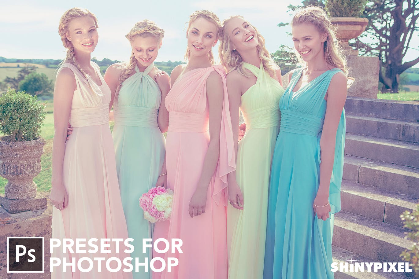 20款柔和梦幻色调照片后期处理PS预设工具 Pastel Colors – 20 Photoshop Presets