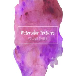 高分辨率紫色涂料水彩纹理Vol.3 Purple Watercolor Textures – Volume 3