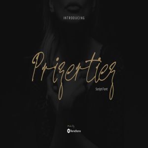 英文草书字体下载 Prizertiez – Script Font YR