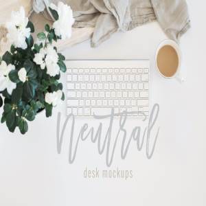 桌面办公场景样机模板 Desk Scene Mockups | Three Images