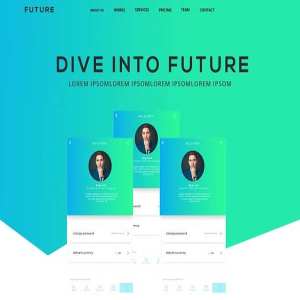 “未来”感很强的应用网站页面