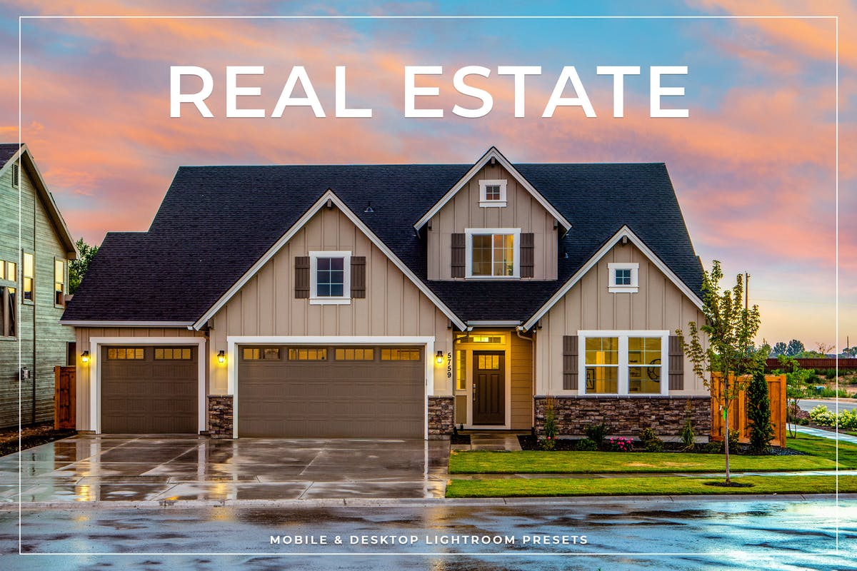 房地产销售房产照片调色LR预设 Real Estate Mobile & Desktop Lightroom Presets