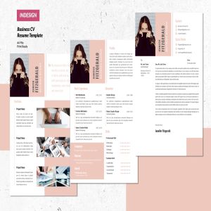 多项目经验个人履历表简历表设计模板v13 Multimedia Creative Resume  Vol.13