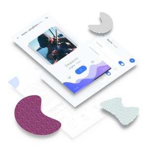 智能家居APP应用音乐播放控制界面模板 Smart Home Music Mobile Ui