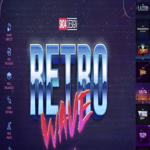 欧美80年代复古风格文字特效PS字体样式v1 80s Retro Text Effects vol.1