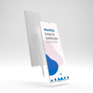 简约风格三星Note 10智能手机样机模板 Clean Note 10 Mockup插图4
