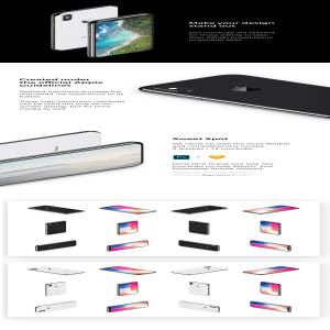 一流设计素材网下午茶：有质感的多角度iPhone X样机模型[sketch,PSD]