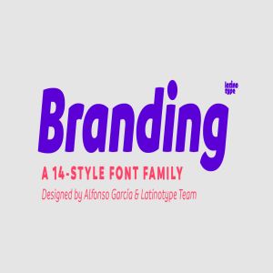 现代无衬线英文字体 Branding Family