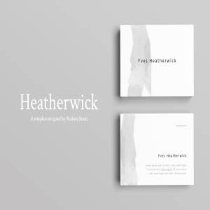 极简主义设计风格企业名片设计模板 Heatherwick Business Card Template