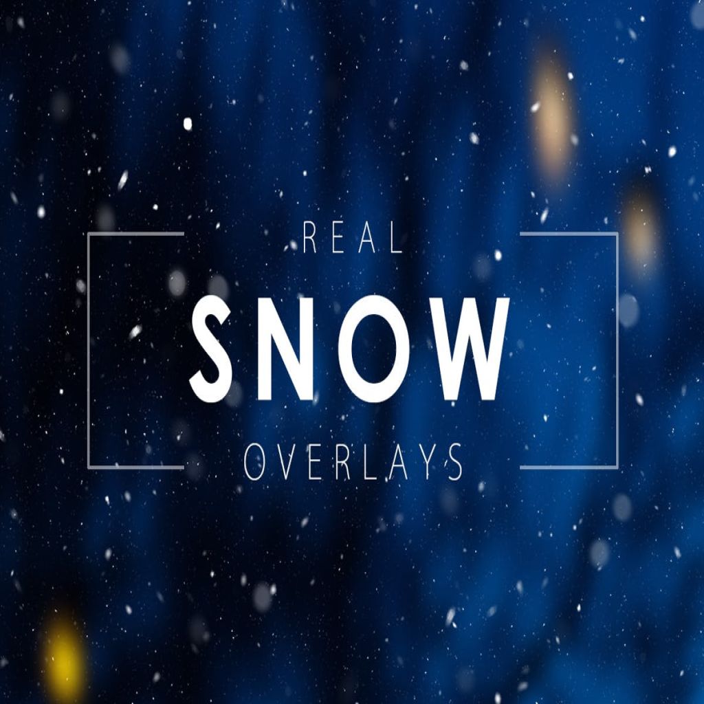 逼真雪花照片特效背景叠层real Snow Overlays 一流设计网