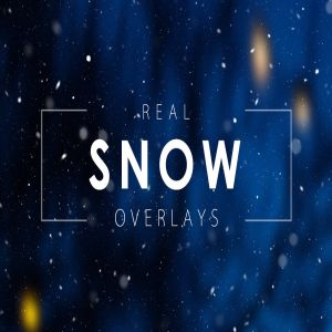 逼真雪花照片特效背景叠层 Real Snow Overlays