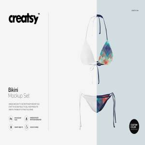夏日性感比基尼泳衣展示样机 Bikini Mockup Set