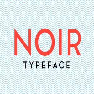 版式排版设计英文无衬线字体 Noir Free Typeface