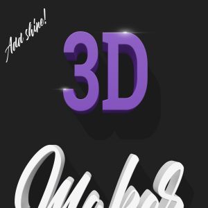 精美3D立体字体特效智能样式PSD分层模板插图3